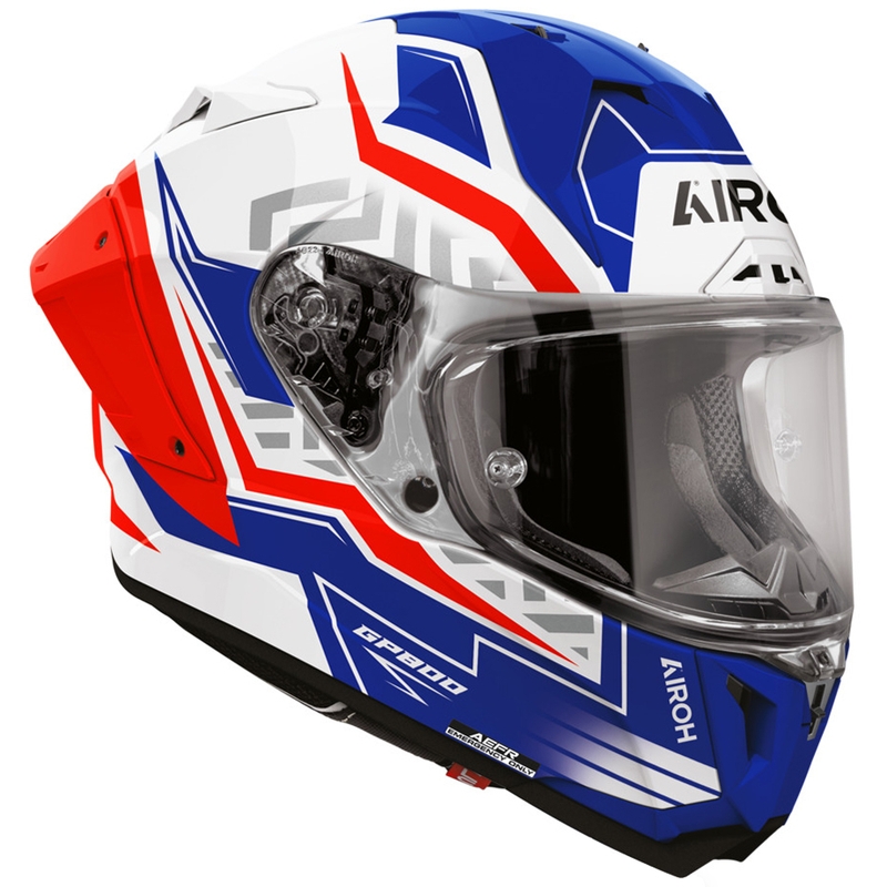 Cască integrală pentru motocicletă Airoh GP 800 Victory albastru-roșu