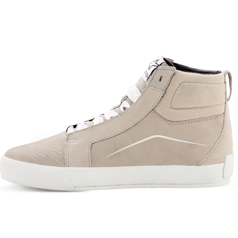 Ghete moto Alpinestars Ride-63 din piele, albe