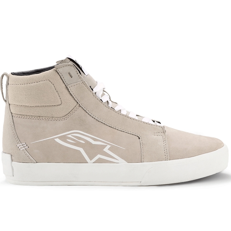 Ghete moto Alpinestars Ride-63 din piele, albe