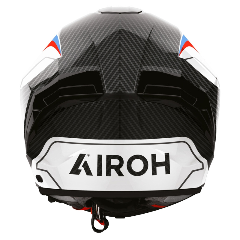 Cască integrală pentru motocicletă Airoh Matryx Carbon Rank negru-alb-albastru