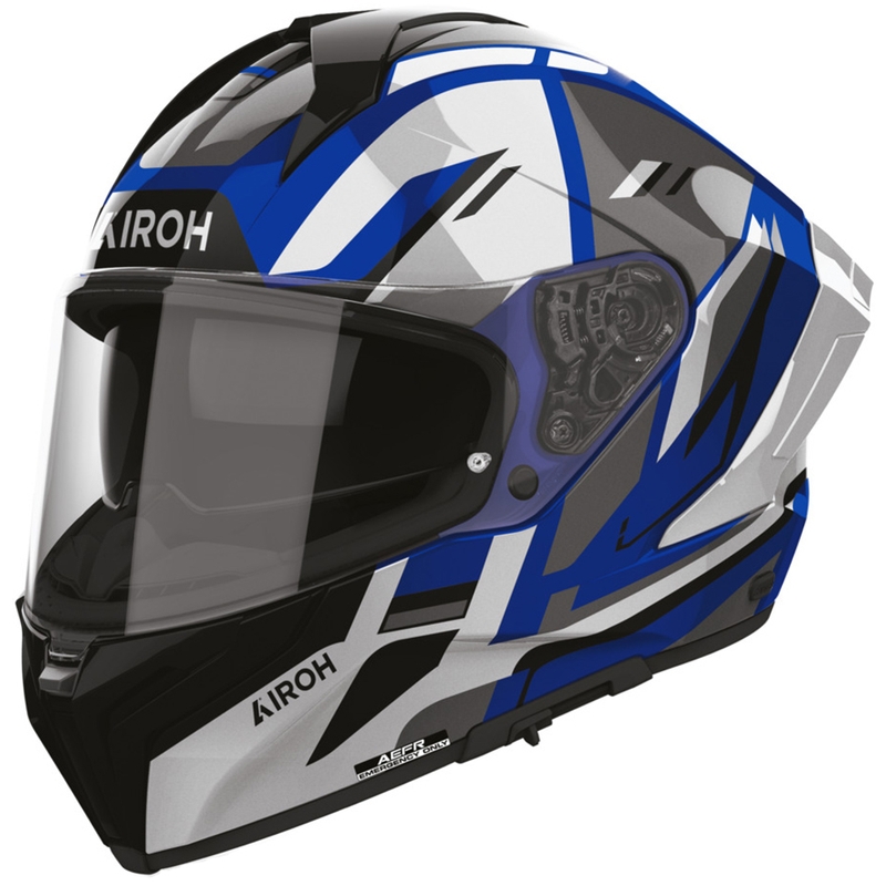 Cască integrală pentru motocicletă Airoh Matryx Senter, albastră