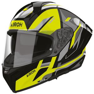 Cască integrală pentru motocicletă Airoh Matryx Senter, galbenă