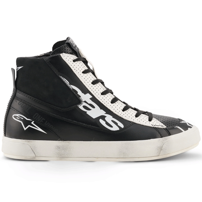 Ghete moto Alpinestars Stated Flair negru-alb