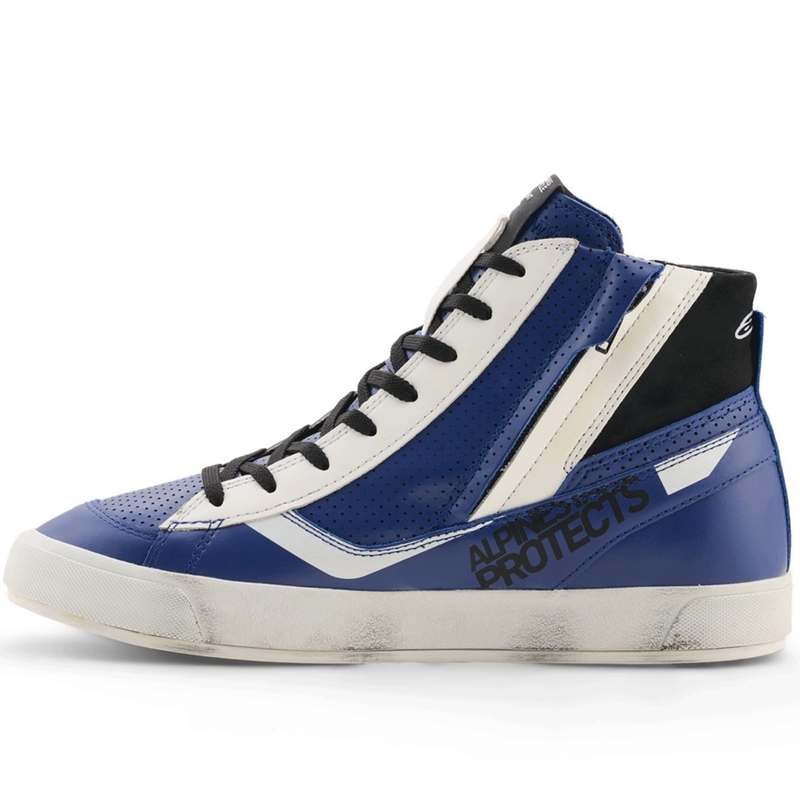 Ghete moto Alpinestars Stated Flair albastru-alb-negru