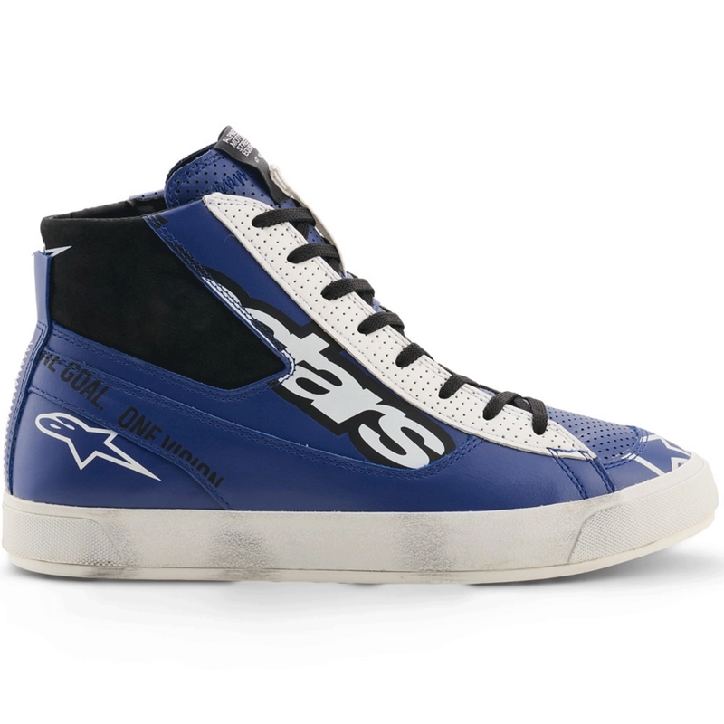 Ghete moto Alpinestars Stated Flair albastru-alb-negru