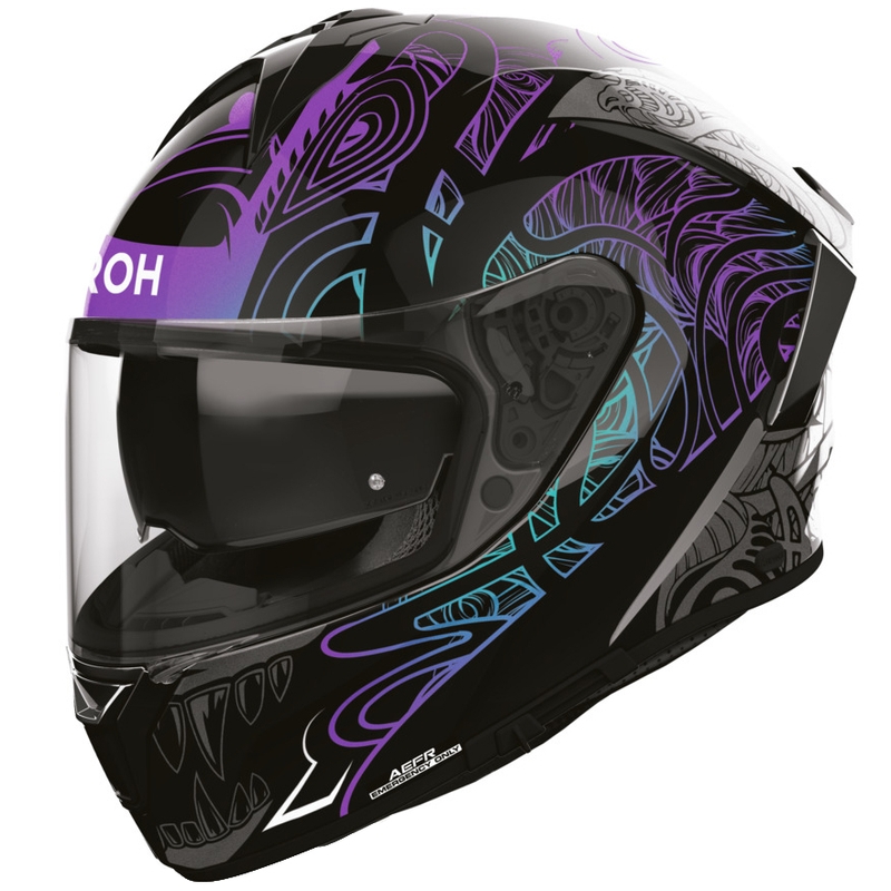 Cască integrală de motocicletă Airoh Spark 2 Silk negru-violet