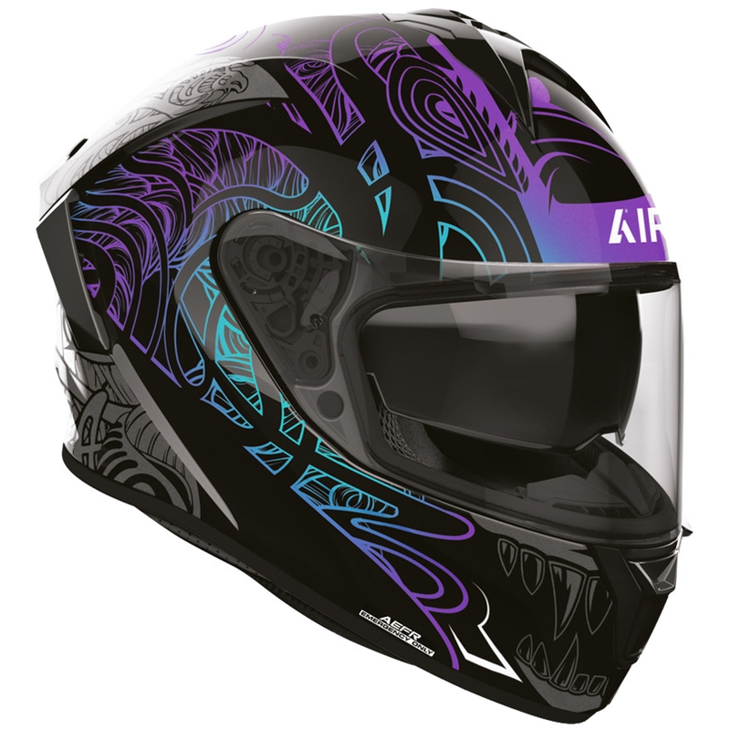 Cască integrală de motocicletă Airoh Spark 2 Silk negru-violet