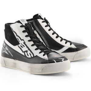 Ghete moto Alpinestars Stella Stated Flair pentru femei, negru-alb