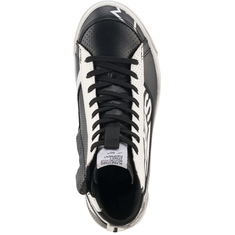 Ghete moto Alpinestars Stella Stated Flair pentru femei, negru-alb