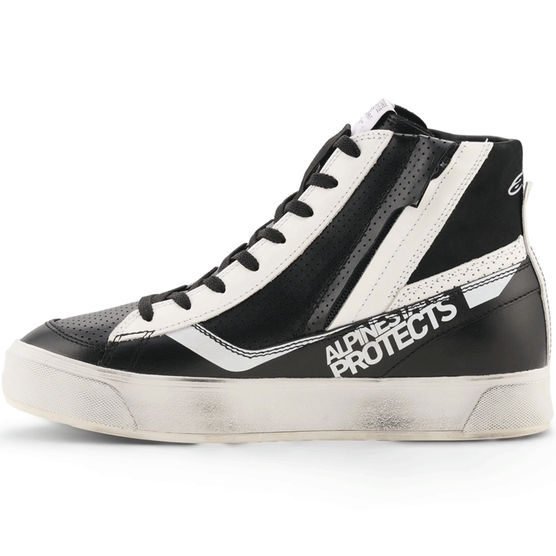 Ghete moto Alpinestars Stella Stated Flair pentru femei, negru-alb