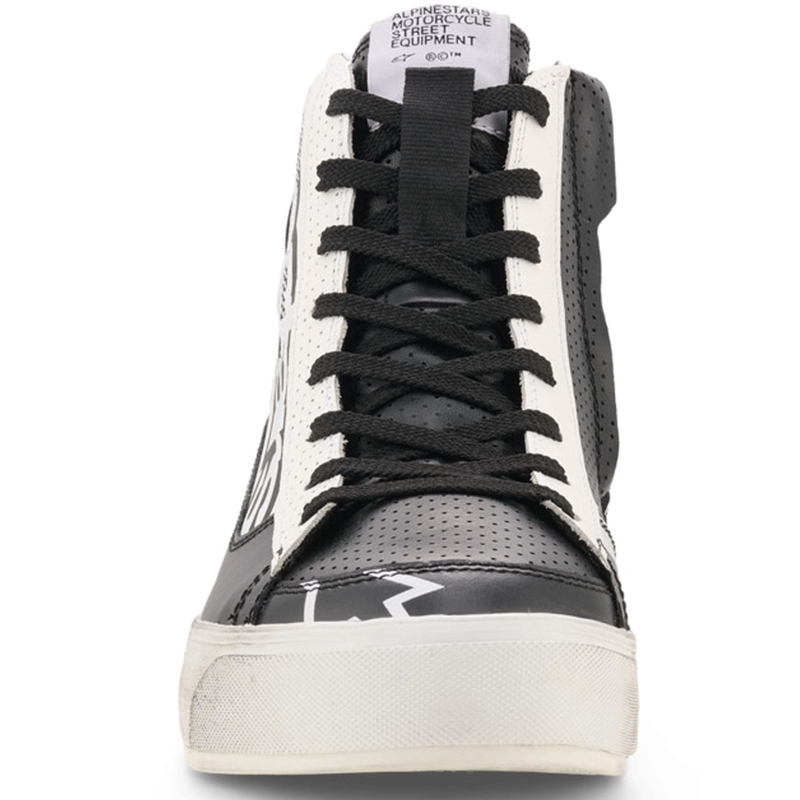 Ghete moto Alpinestars Stella Stated Flair pentru femei, negru-alb