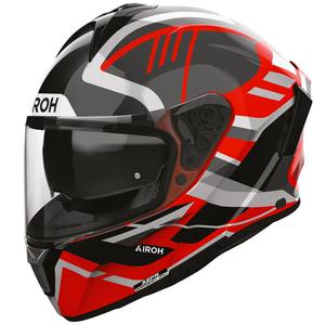 Cască integrală de motocicletă Airoh Spark 2 Luma, roșie