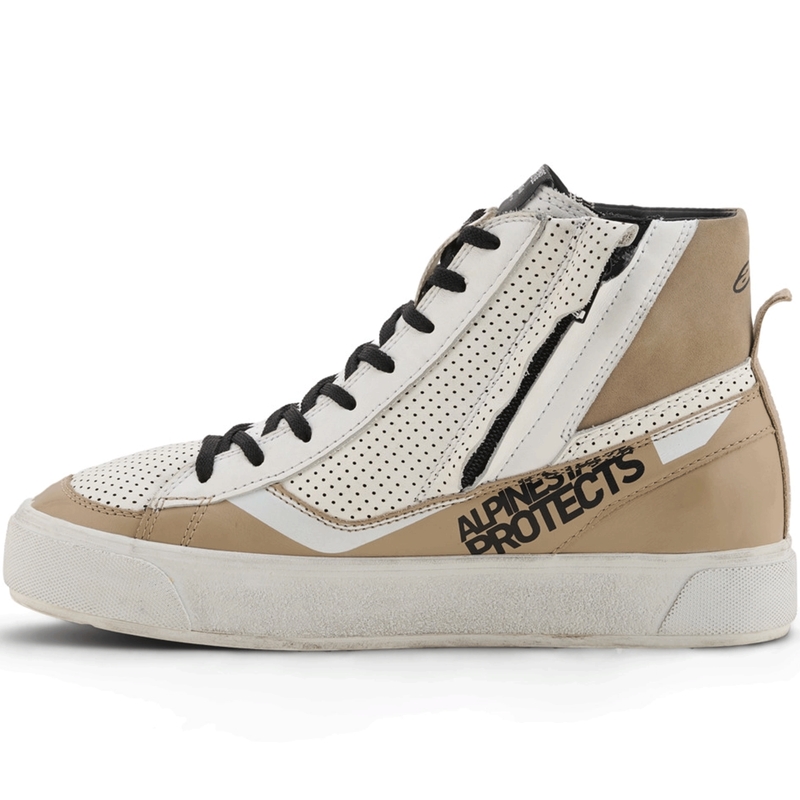 Ghete moto Alpinestars Stella Stated Flair pentru femei, gri-alb
