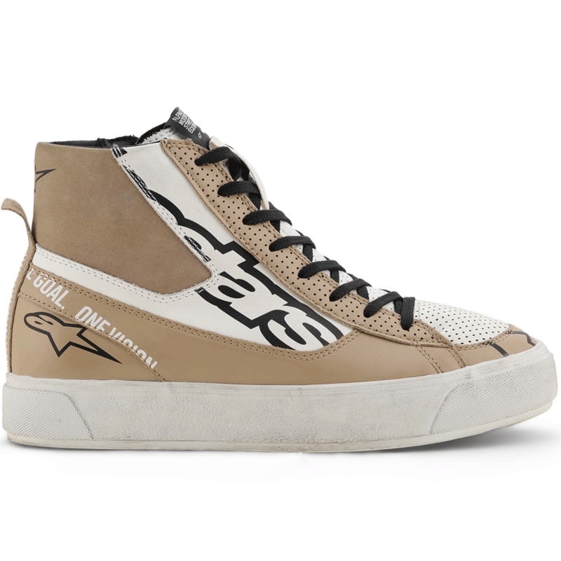 Ghete moto Alpinestars Stella Stated Flair pentru femei, gri-alb