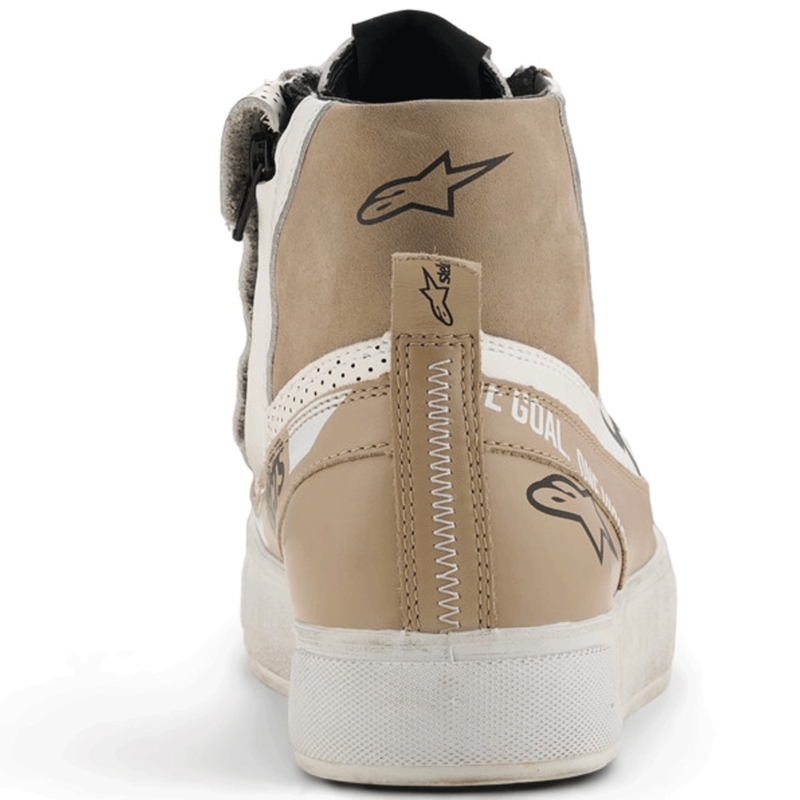 Ghete moto Alpinestars Stella Stated Flair pentru femei, gri-alb