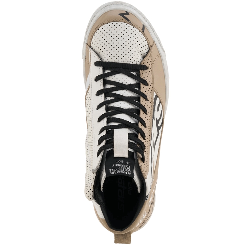 Ghete moto Alpinestars Stella Stated Flair pentru femei, gri-alb