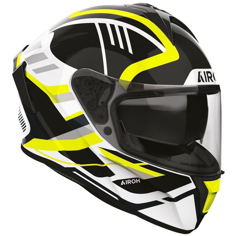 Cască integrală de motocicletă Airoh Spark 2 Luma, galbenă