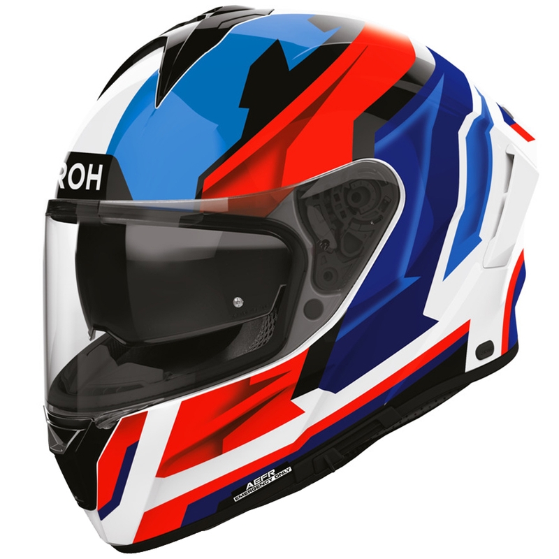 Cască integrală pentru motocicletă Airoh Spark 2 Blade, albastru-roșu