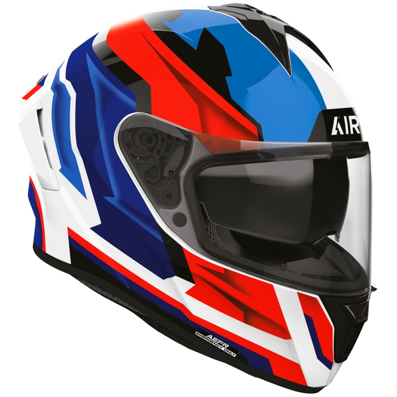 Cască integrală pentru motocicletă Airoh Spark 2 Blade, albastru-roșu