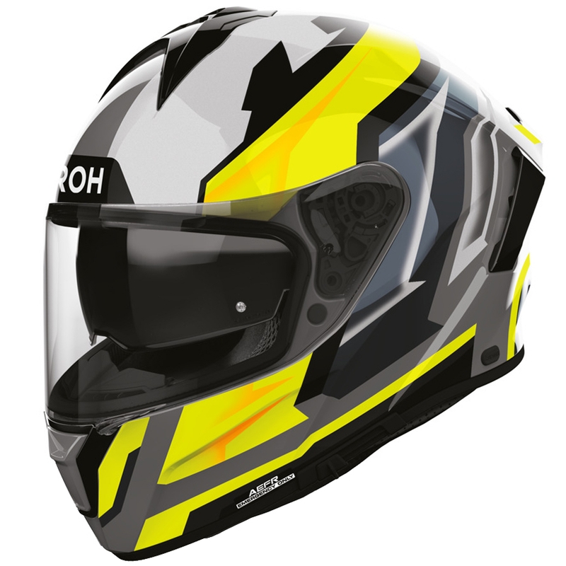Cască integrală de motocicletă Airoh Spark 2 Blade, galbenă