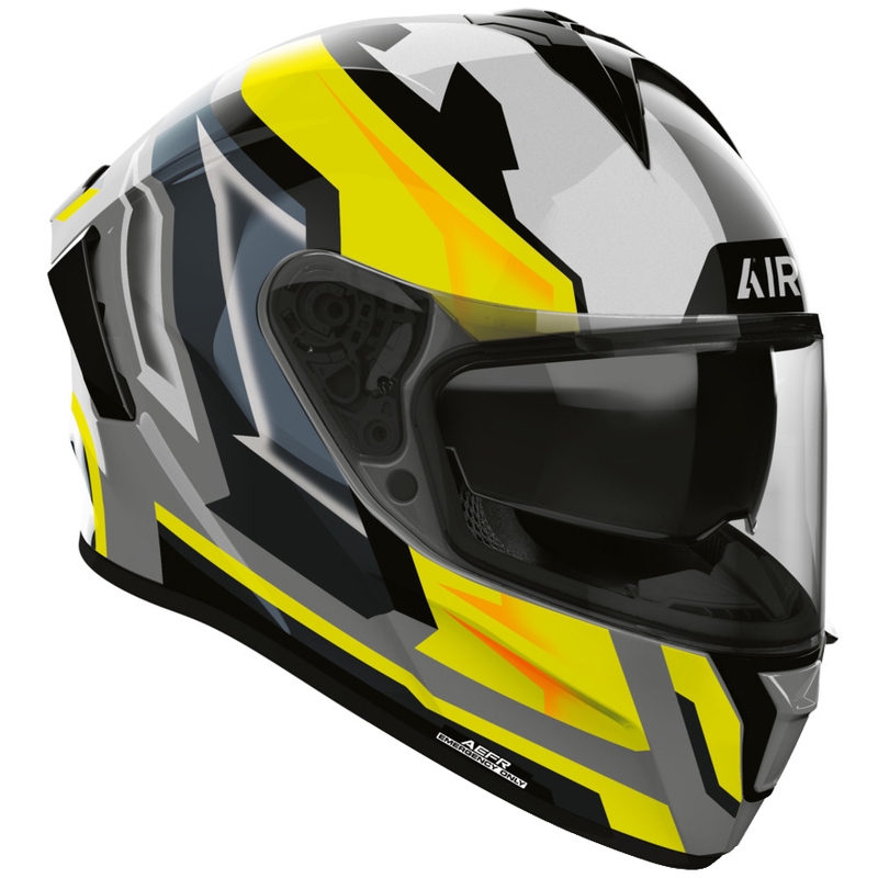 Cască integrală de motocicletă Airoh Spark 2 Blade, galbenă