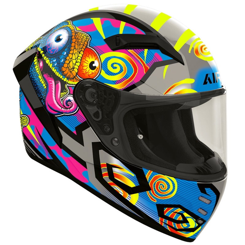 Cască integrală de motocicletă Airoh Connor Chameleon, multicoloră