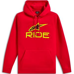 Hanorac Alpinestars Ride 3 roșu-galben fluo-negru