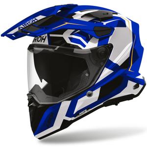 Cască de motocicletă Enduro Airoh Commander 2 Polar albastră