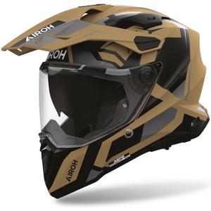 Cască de motocicletă Airoh Commander 2 Polar Enduro, nisip mat