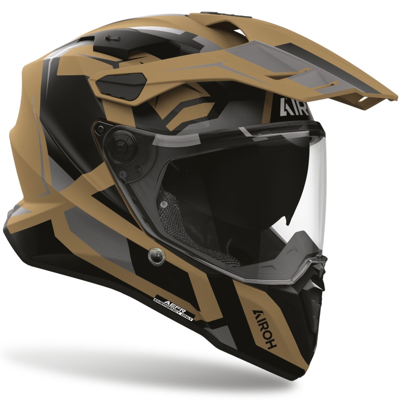 Cască de motocicletă Airoh Commander 2 Polar Enduro, nisip mat