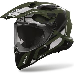 Cască integrală pentru motocicletă Airoh Commander 2 Polar, verde mat