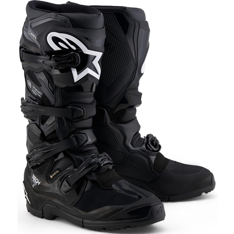 Ghete Motocicletă Alpinestars Tech 7 Enduro Gore-Tex® Negru-Gri Închis