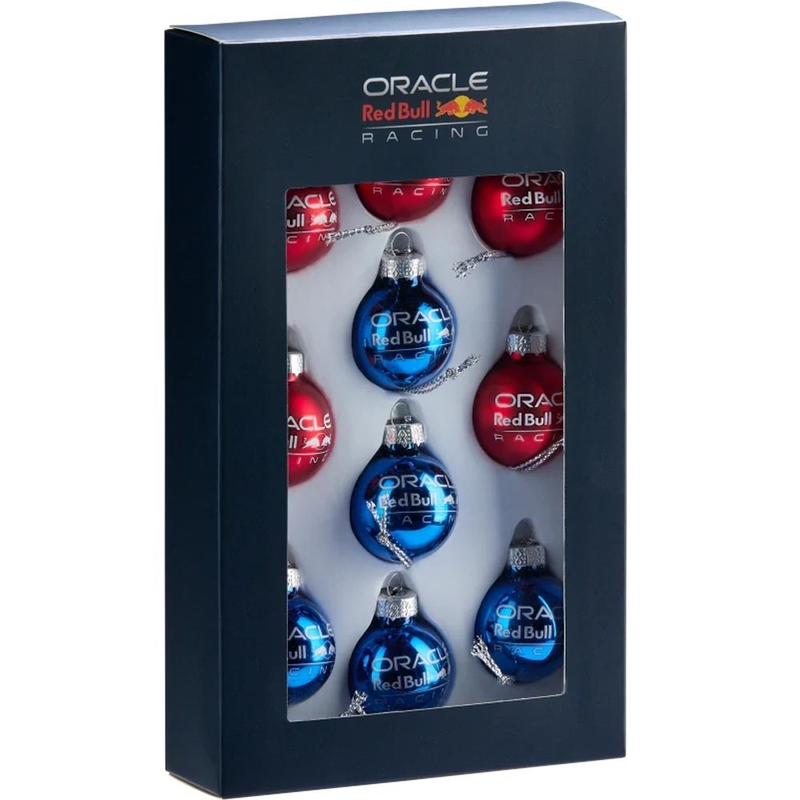 Set de ornamente de Crăciun Red Bull Globuri de Crăciun 10 buc albastru-roșu închis