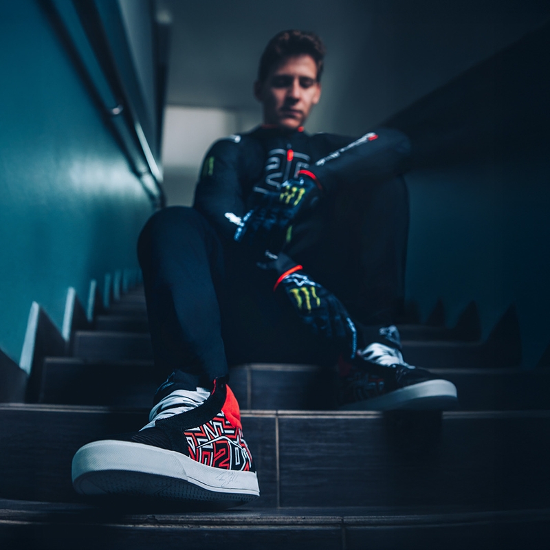 Ghete Motocicletă Alpinestars Ride-63 Canvas FQ20 Negru-Alb-Roșu