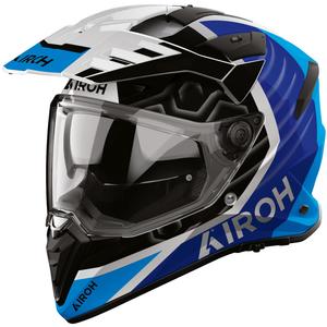Cască de motocicletă enduro Airoh BADX-X Cube albastră
