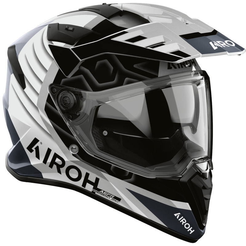 Cască de motocicletă enduro Airoh BADX-X Cube gri