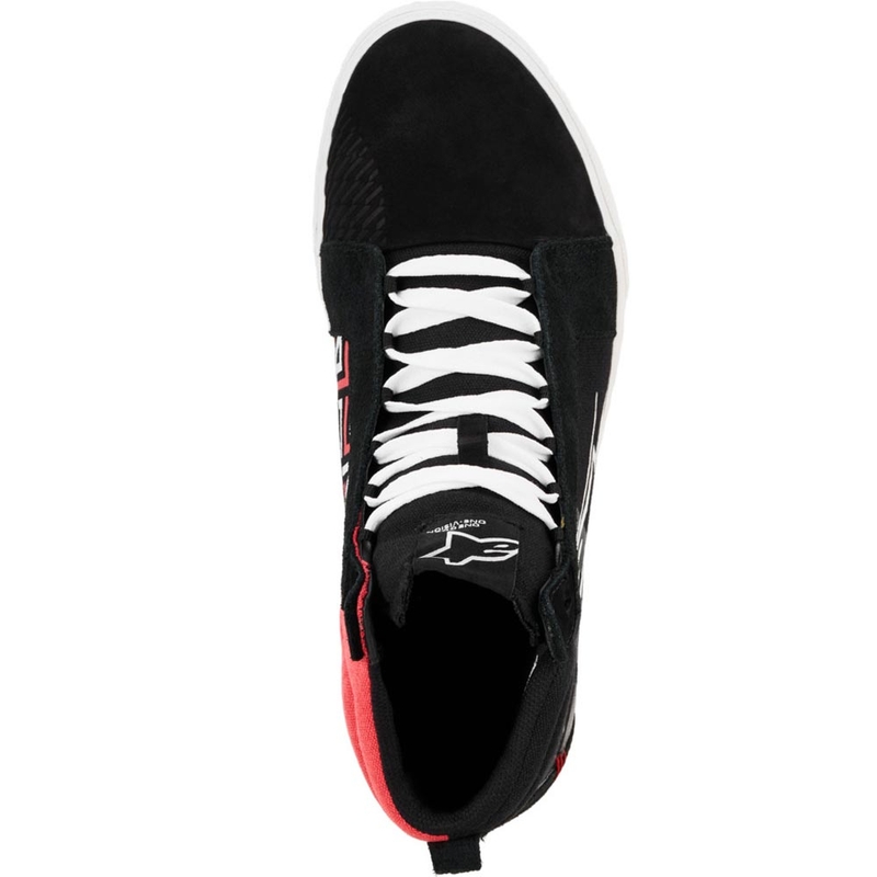 Ghete Motocicletă Alpinestars Ride-63 Canvas FQ20 Negru-Alb-Roșu