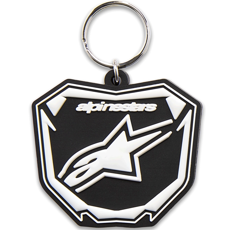 Breloc Alpinestars Plate negru-alb