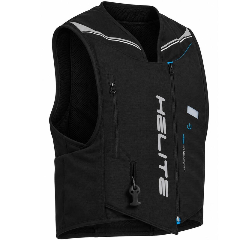 Vestă mecanică airbag pentru motocicletă Helite Double Turtle neagră