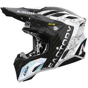 Cască motocross Airoh Aviator Factory Bitmap Carbon gri
