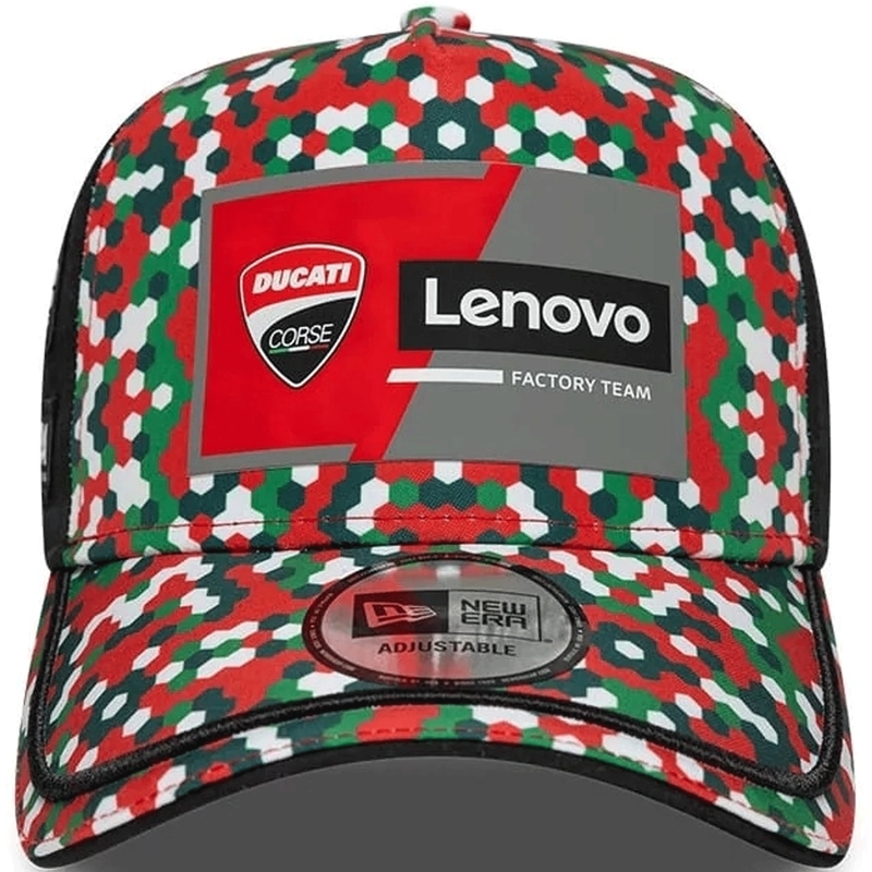 Șapcă Ducati New Era Lenovo Mugello negru-roșu-multicolor