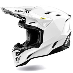 Cască motocross Airoh Aviator Factory Color albă