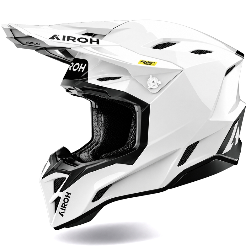 Cască motocross Airoh Aviator Factory Color albă