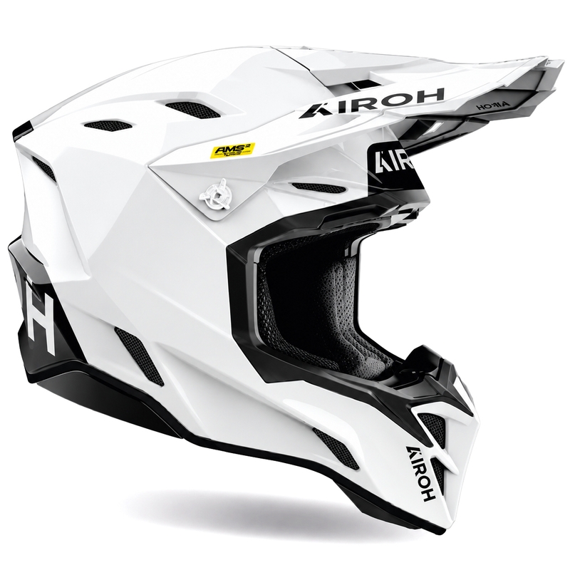 Cască motocross Airoh Aviator Factory Color albă
