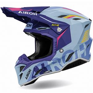 Cască de motocicletă motocross Airoh Aviator Factory Blame violet