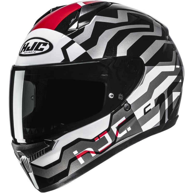 Cască integrală pentru motocicletă HJC C10 Blade MC1 negru-alb-roșu