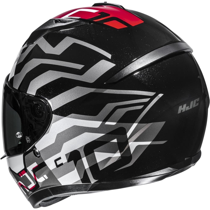 Cască integrală pentru motocicletă HJC C10 Blade MC1 negru-alb-roșu