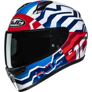 Cască integrală pentru motocicletă HJC C10 Blade MC21 albastru-roșu-alb