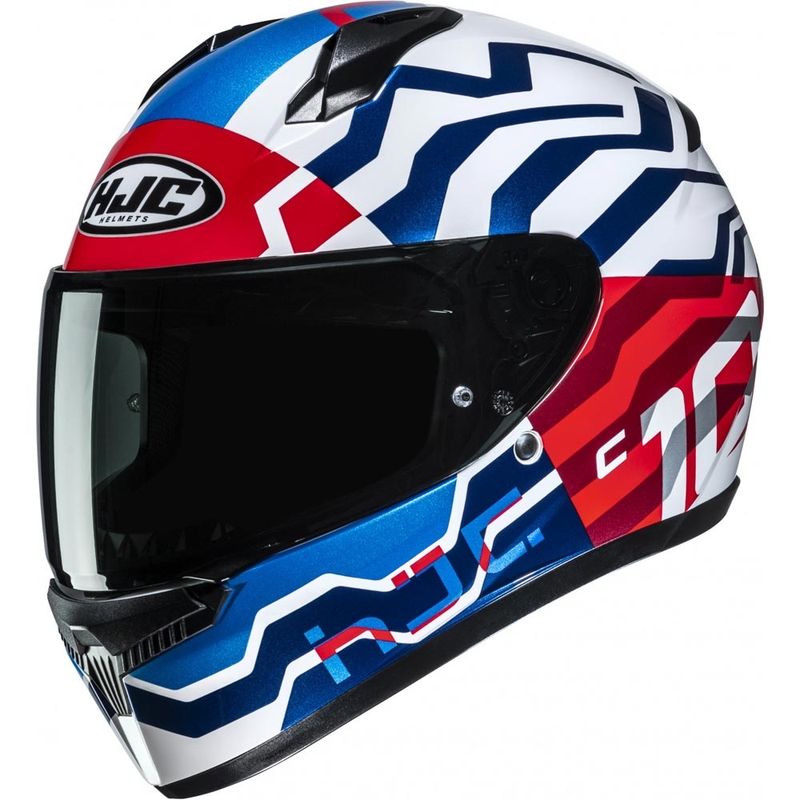 Cască integrală pentru motocicletă HJC C10 Blade MC21 albastru-roșu-alb