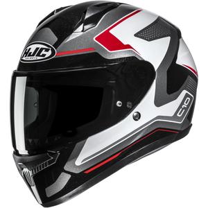 Cască integrală pentru motocicletă HJC C10 Cric MC1 negru-alb-roșu
